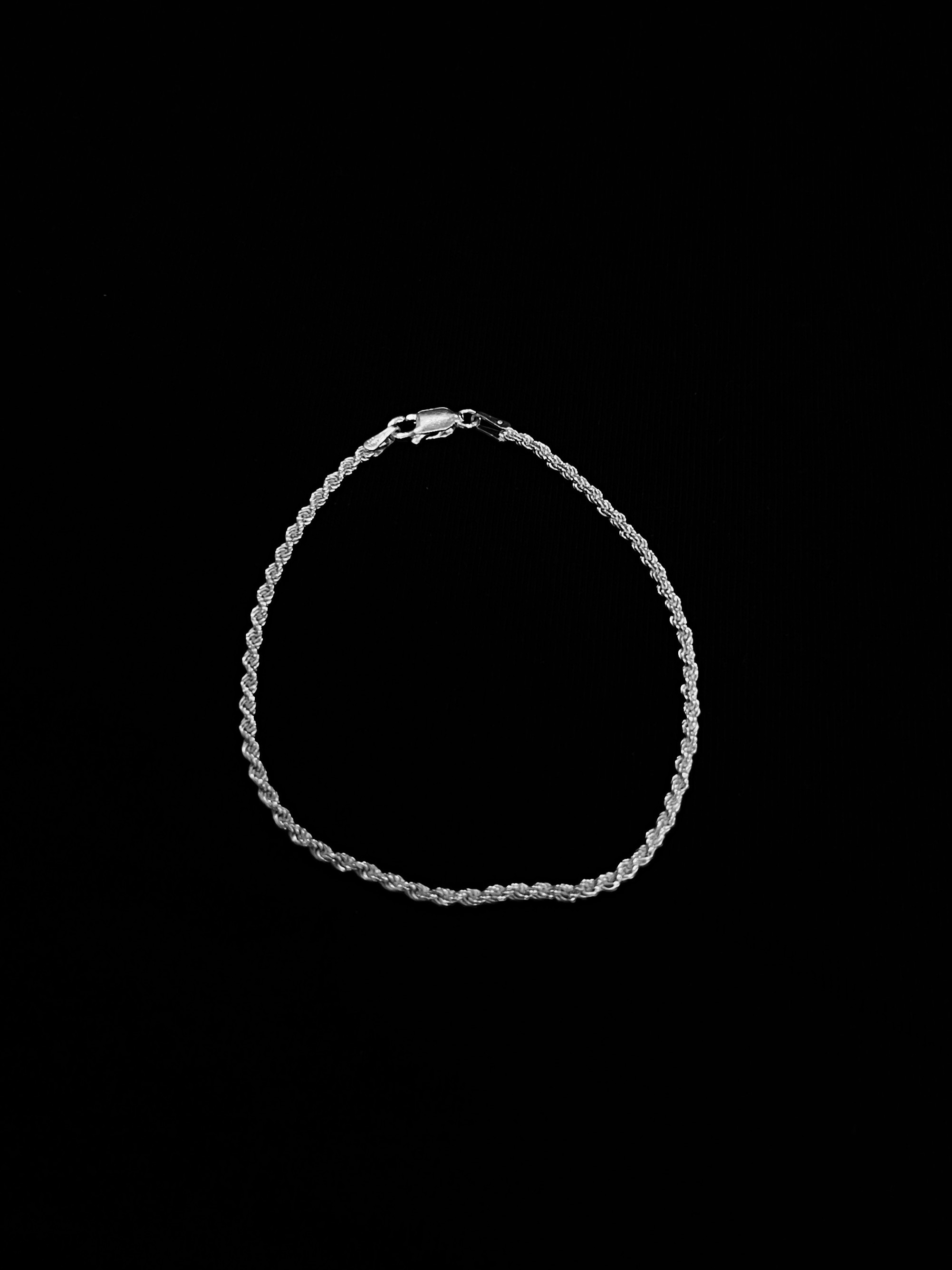 Pulsera Trenza De Plata